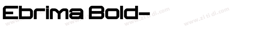 Ebrima Bold字体转换
